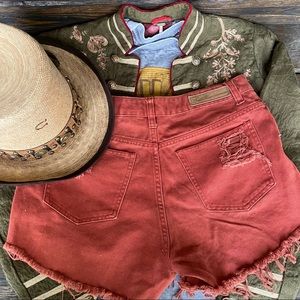 VINTAGE BILL BLASS DENIM CUTOFFS BRICK WASH sz 10